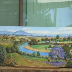 yvonne west windsor view Oil on Canvas 1200mm x600mm