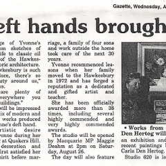 yvonne west Hawkesbury gazette 1995 part 2